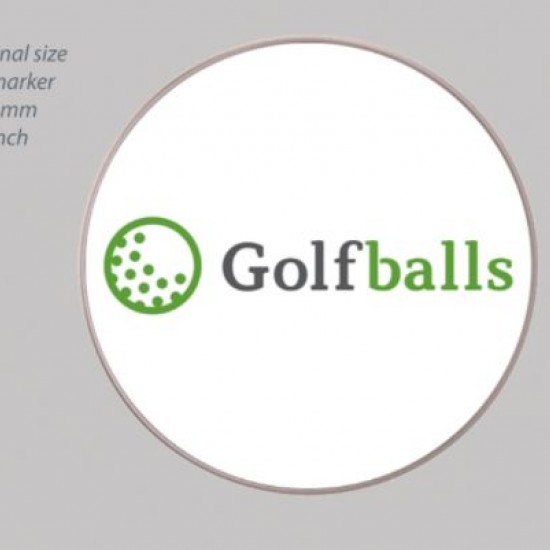 Markovátko na čapicu Pitchfix 25mm s logom Golfballs